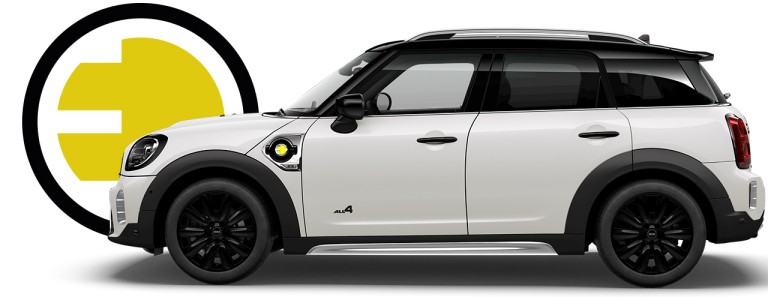 MINI PHEV – Countryman Cooper SE – silver and black