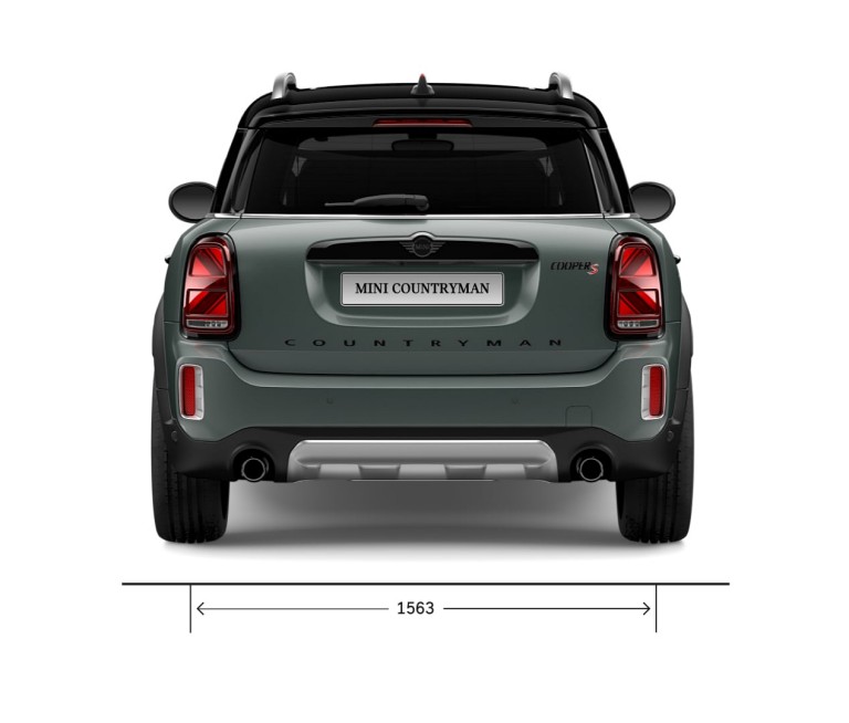 MINI Countryman – vista trasera – dimensiones